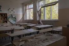 Zerstörte Schule Nr. 10 in Stepanakert/Bergkarabach