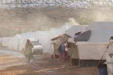 Refugee camp in Aleppo, December 2013