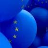 Selbstverständlich Europäisch - Blaue Ballons mit EU Sternchen
