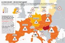 Pestizidatlas Infografik:Anzahl der weiterhin verwendeten Pestizide im Jahr 2021, die laut EU-Regularien ersetzt werden sollten (Substitutionskandidaten), nach Mitgliedsland; Anzahl biologischer Schädlingsbekämpfungsmittel (Biopestizide) im Jahr 2020 auf dem Weg zur Marktreife in der EU