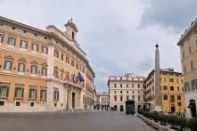 Blick auf das Parlamentsgebäude in Rom.