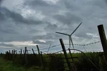 Windkraftanlage in Llanrwst, Wales