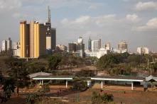 Das Stadtzentrum von Nairobi