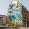 Graffiti an einer Hauswand: The Future is Europe 