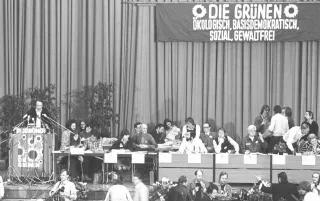 Gründungskongress Die Grünen, Stadthalle Karlsruhe, 12./13.1.1980
